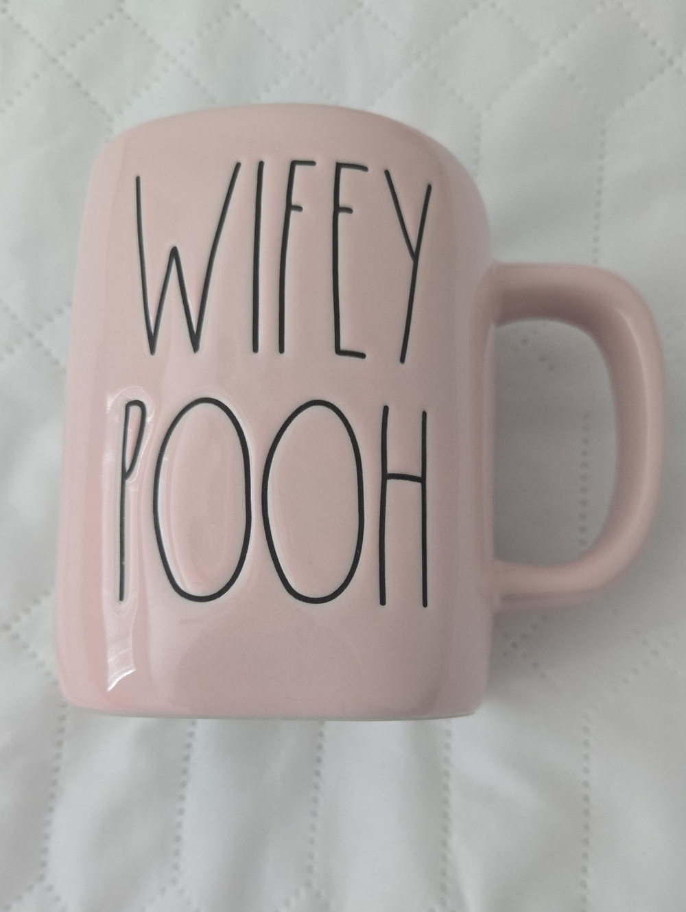 Rae Dunn Pink 'Wifey Pooh' Ceramic Mug
